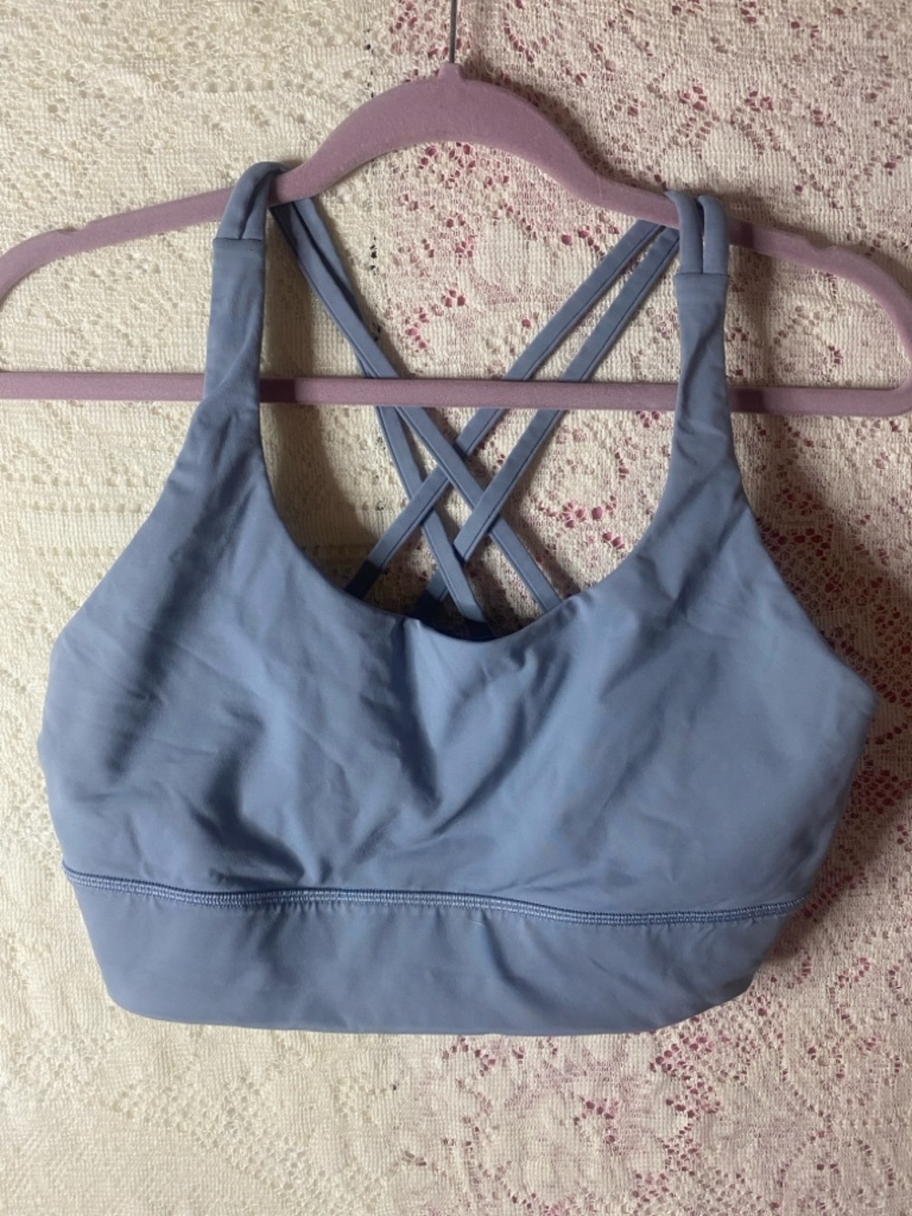 lululemon athletica Lavender Blue Strappy Sports Bra